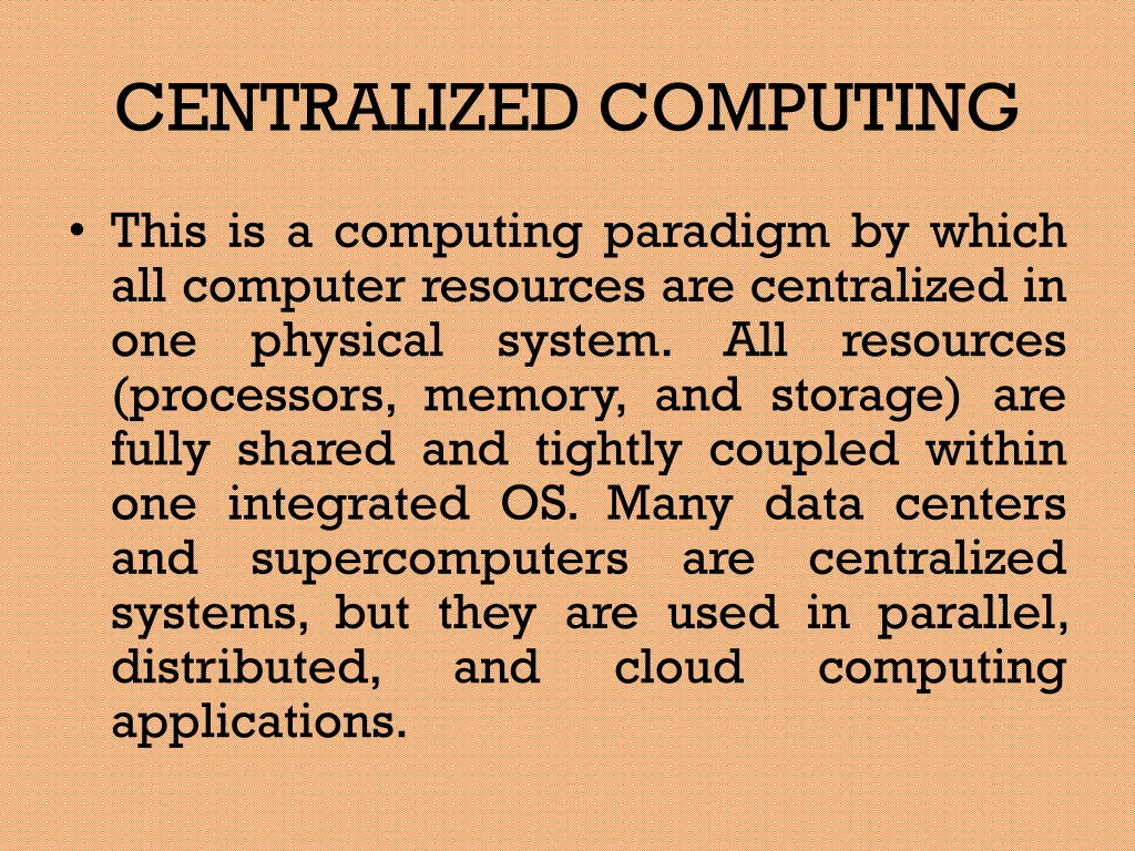 centralized computing 1
