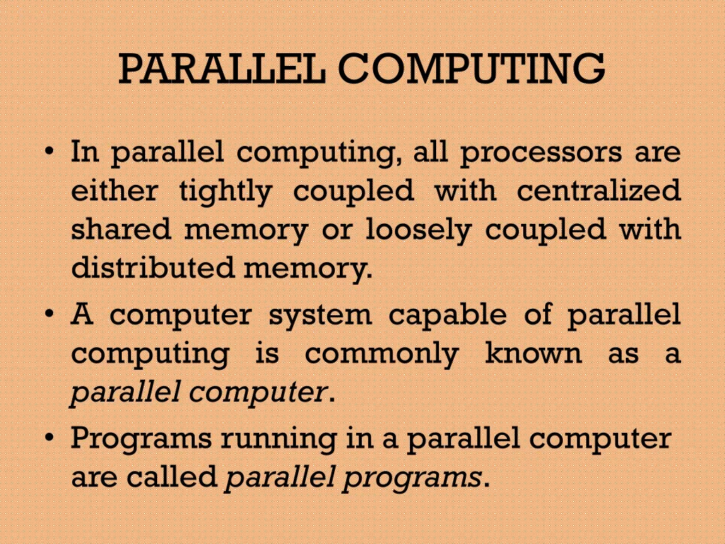 parallel computing 1