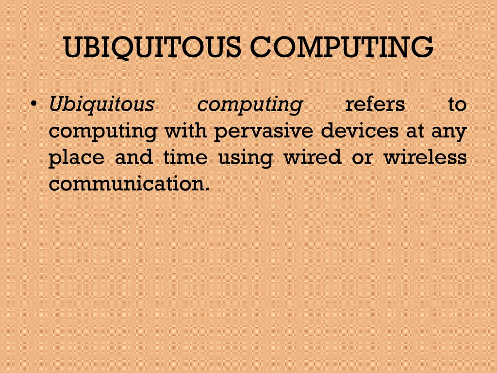 ubiquitous computing 1