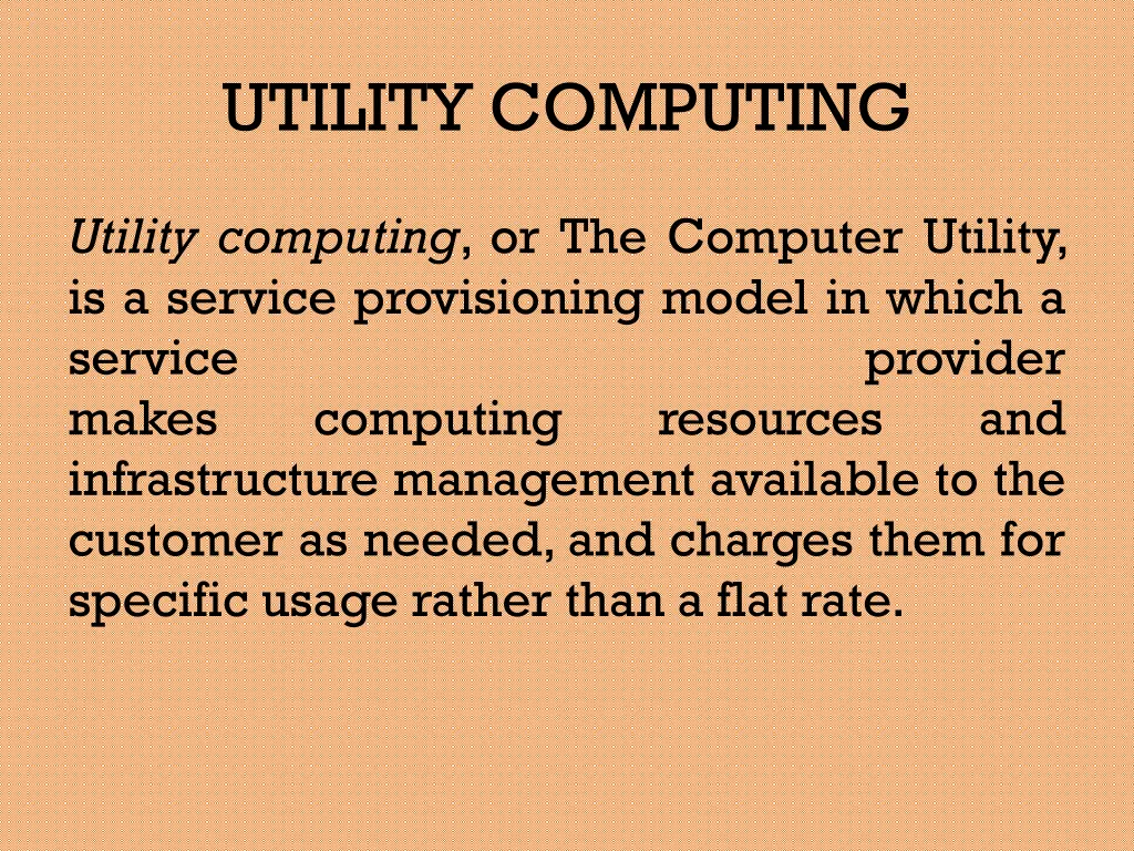 utility computing 1