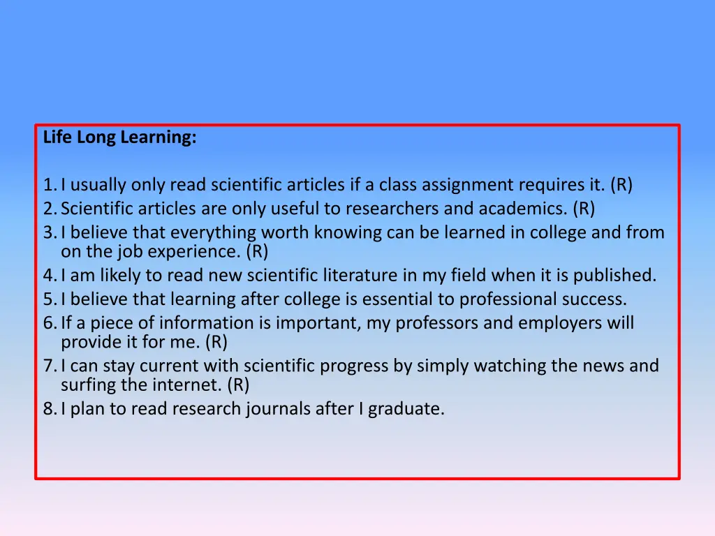 life long learning 1
