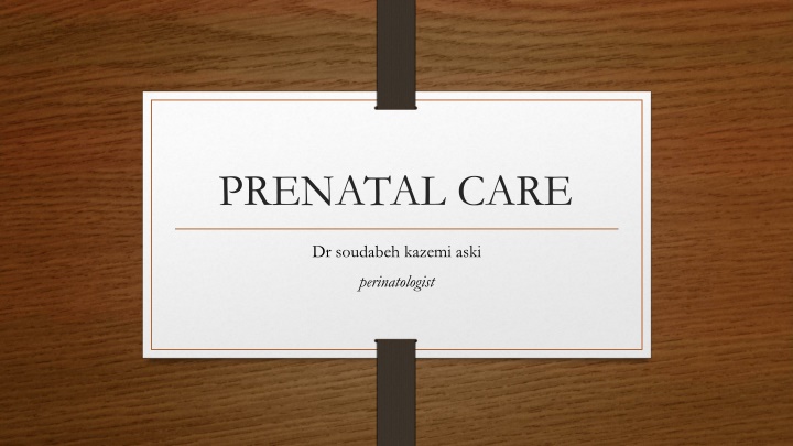 prenatal care