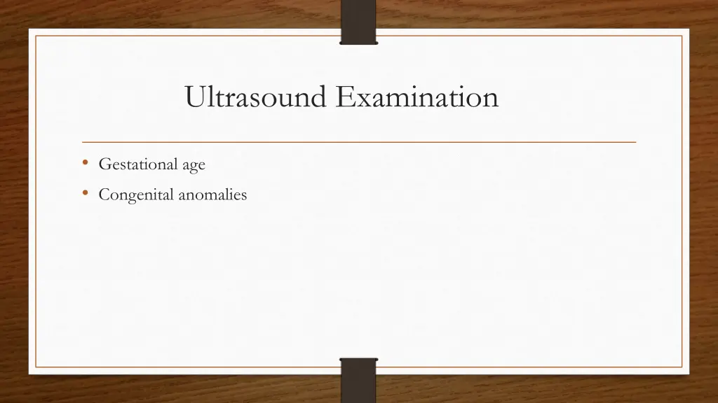ultrasound examination