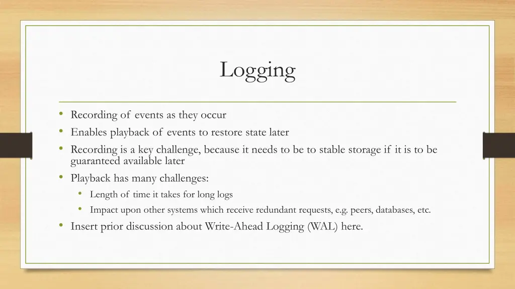 logging