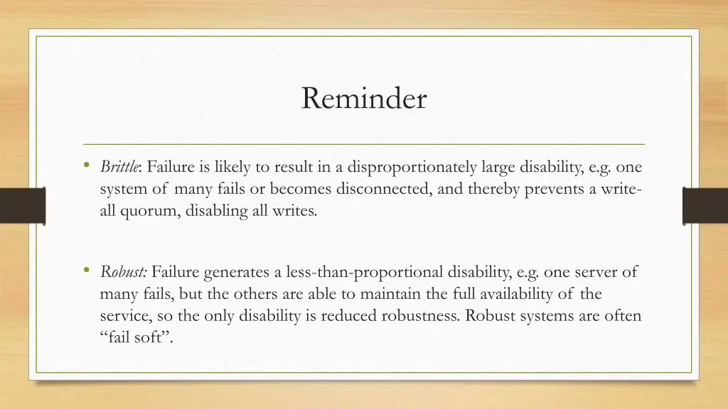 reminder