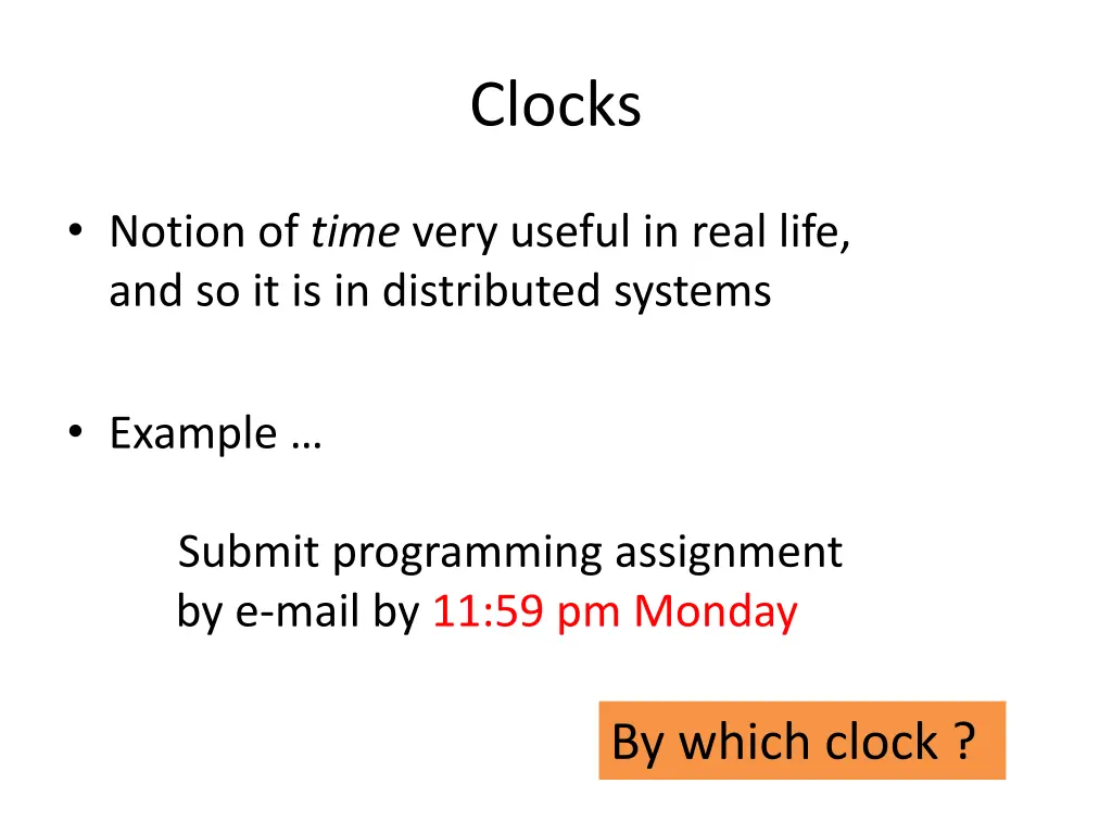 clocks