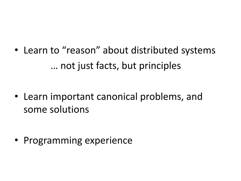 learn to reason about distributed systems