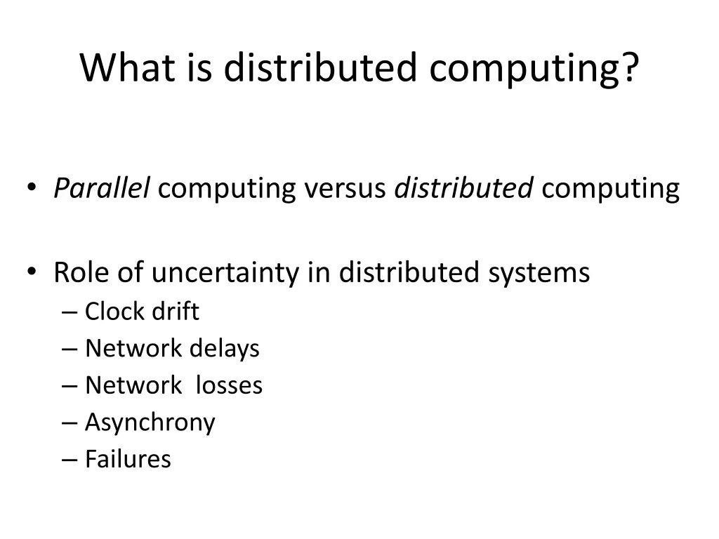 what is distributed computing 2