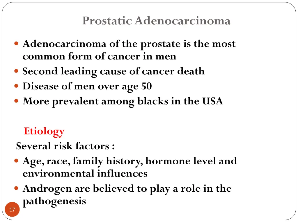 prostatic adenocarcinoma 1