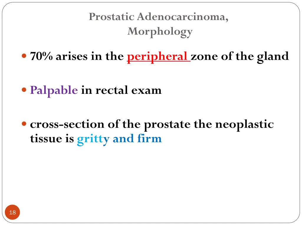 prostatic adenocarcinoma morphology