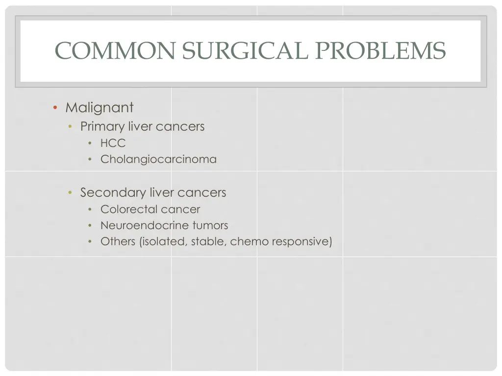 common surgical problems 1