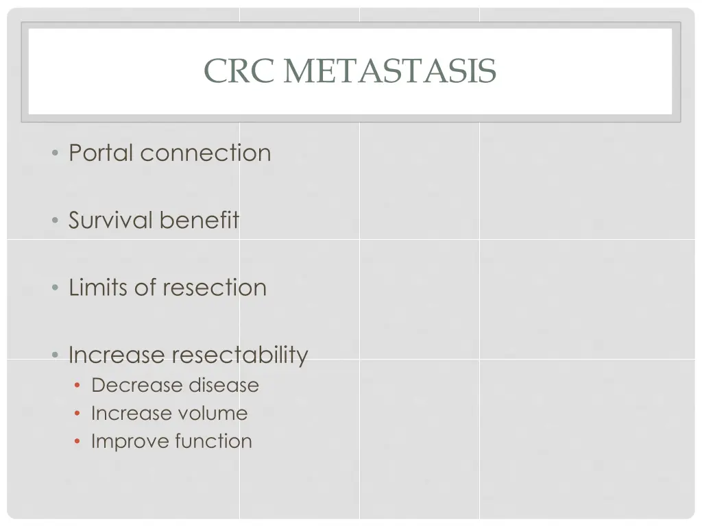 crc metastasis
