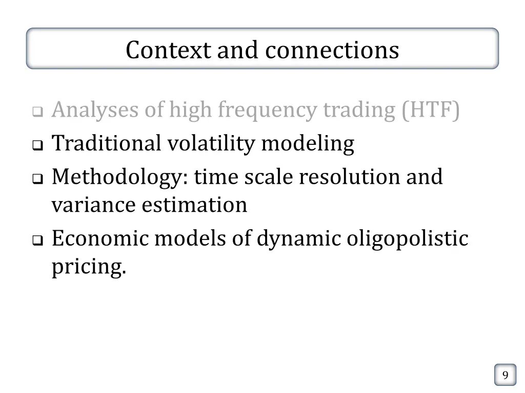 context and connections