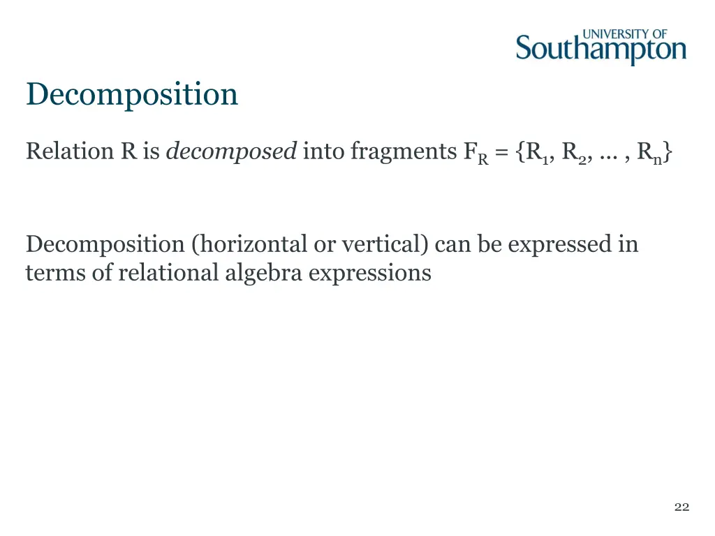 decomposition