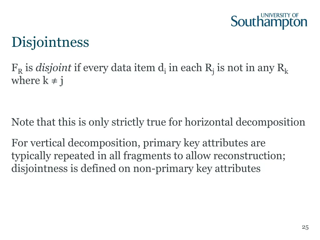 disjointness