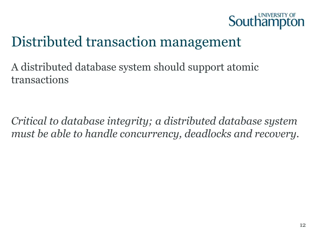 distributed transaction management