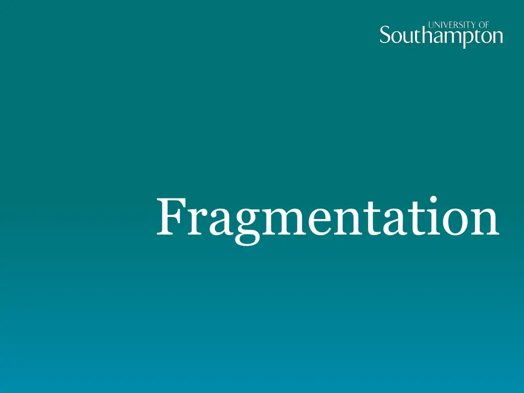 fragmentation