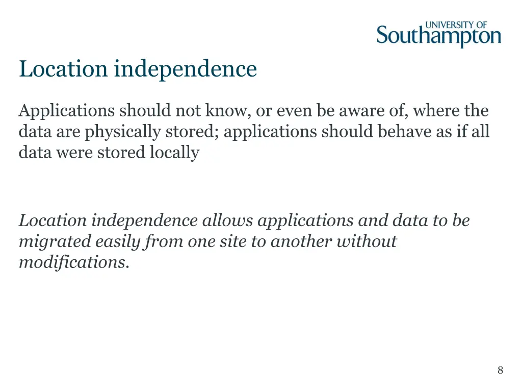 location independence