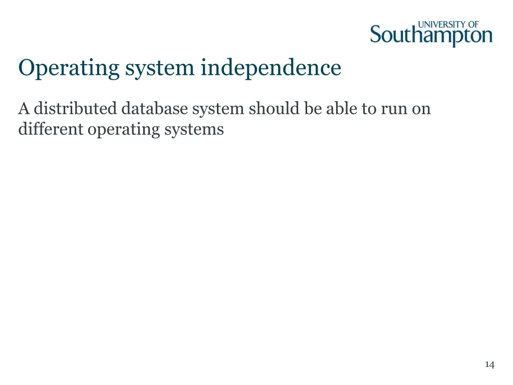 operating system independence