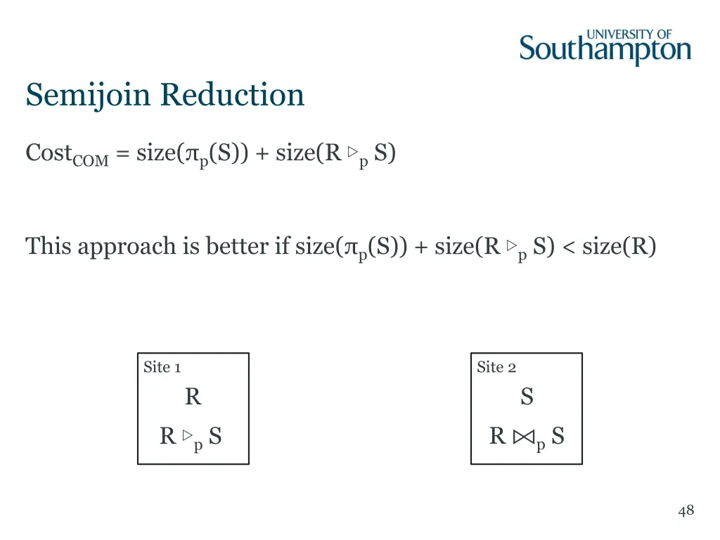 semijoin reduction 2