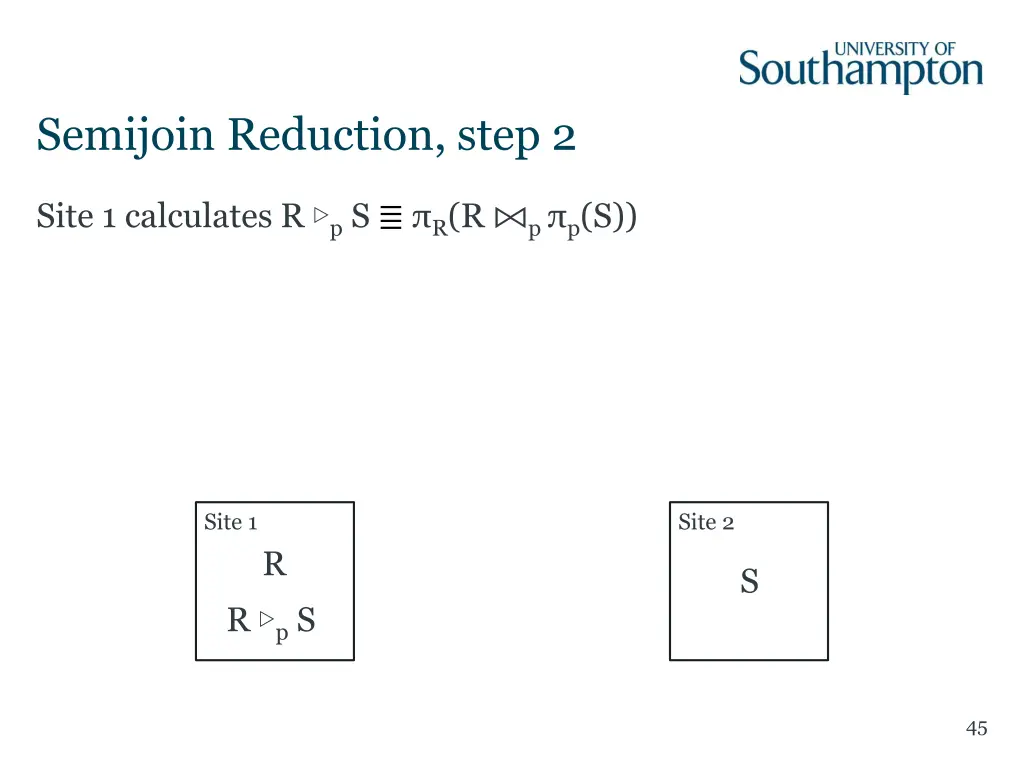 semijoin reduction step 2