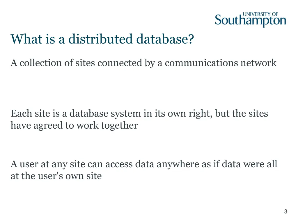 what is a distributed database