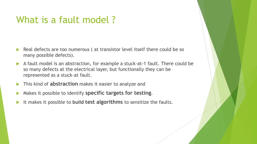 what is a fault model