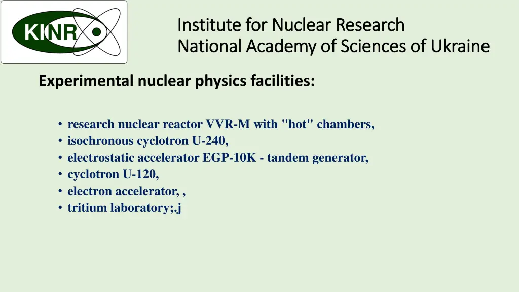 institute for nuclear research institute 1