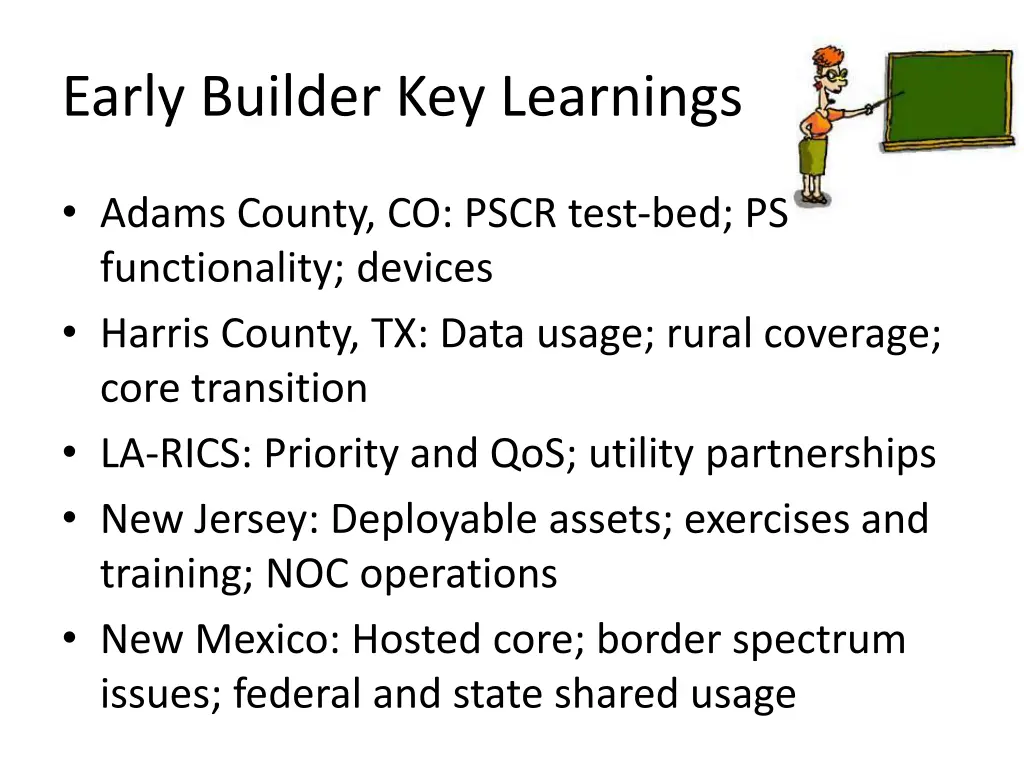 early builder key learnings