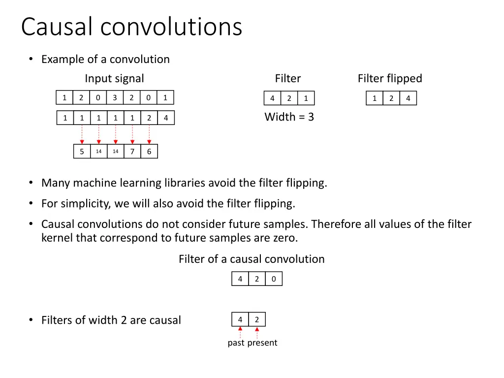 causal convolutions
