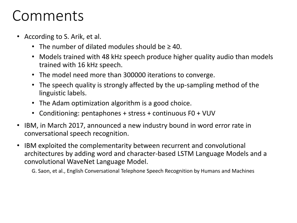 comments