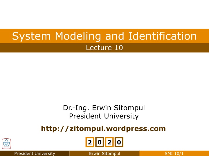 system modeling and identification
