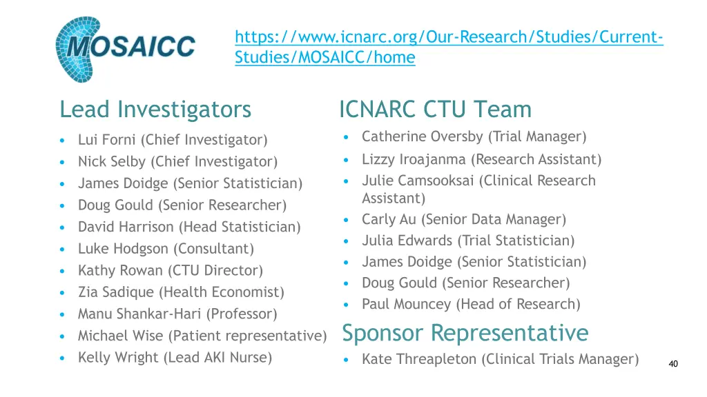 https www icnarc org our research studies current