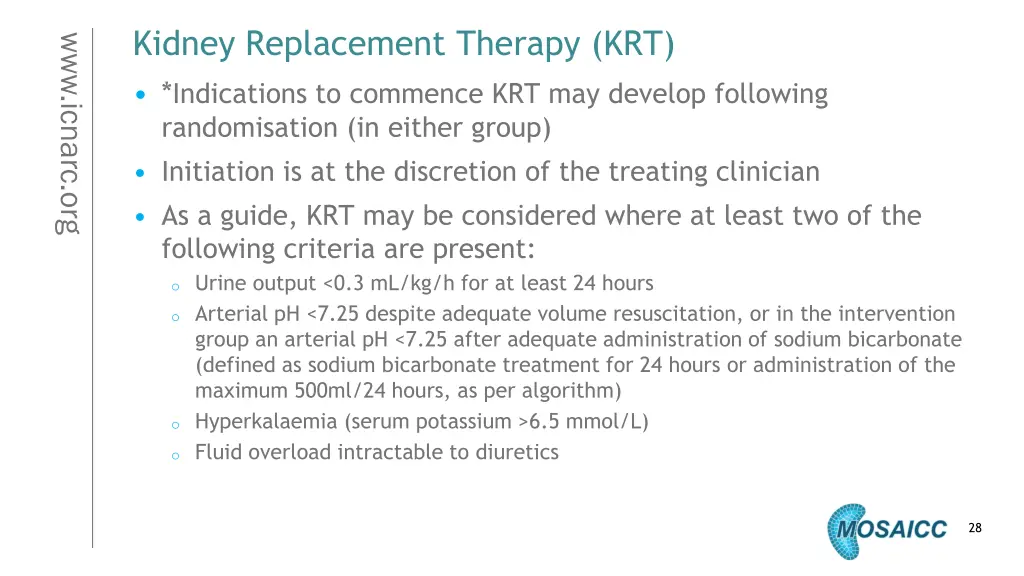 kidney replacement therapy krt indications