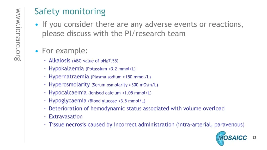 safety monitoring