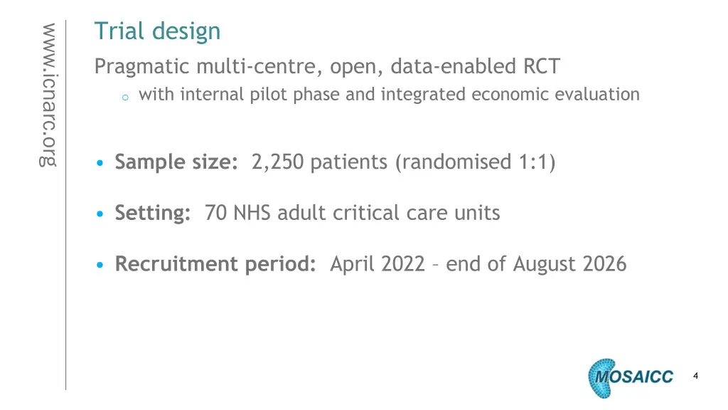 trial design pragmatic multi centre open data