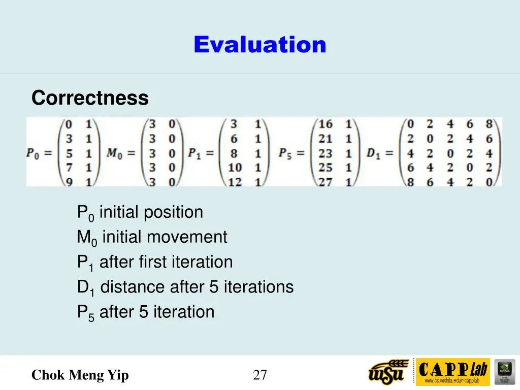 evaluation