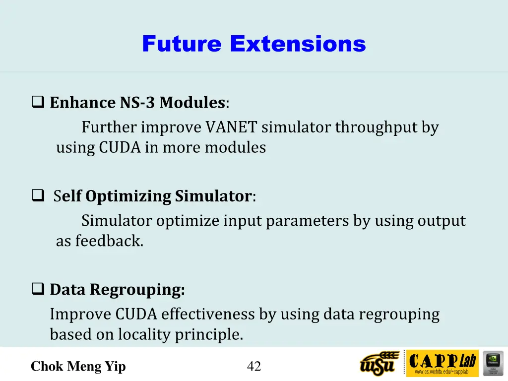 future extensions