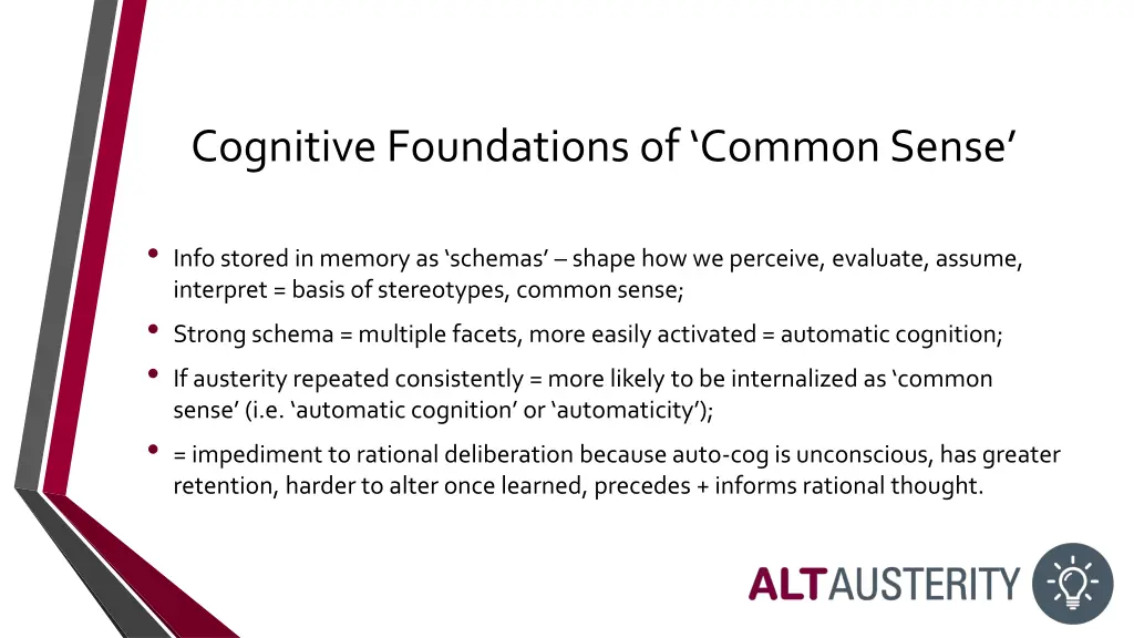 cognitive foundations of common sense