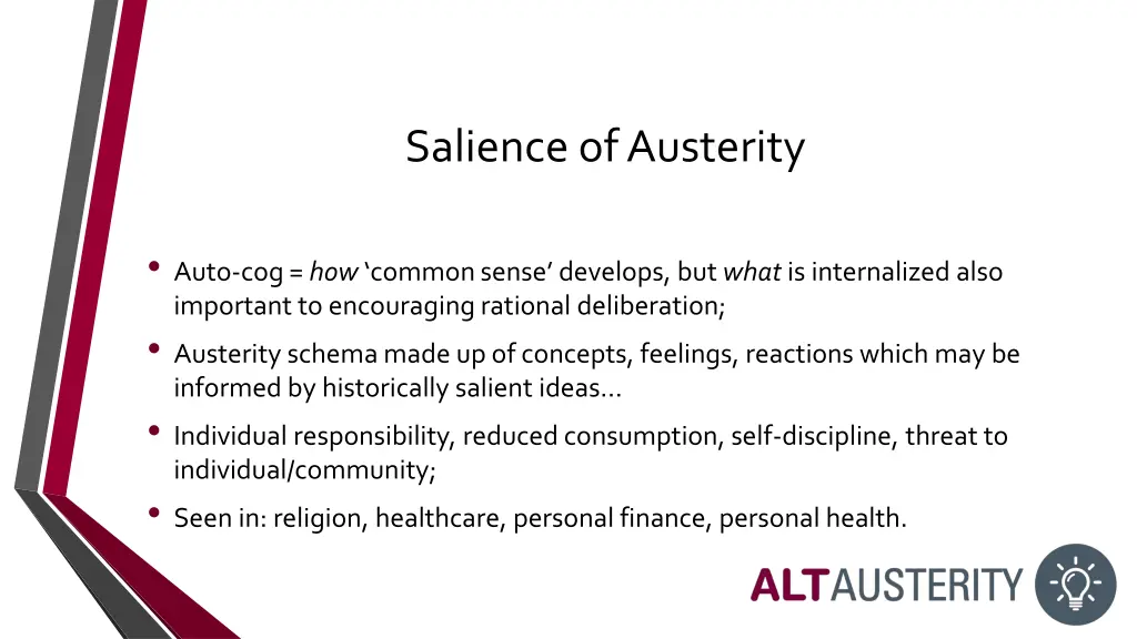salience of austerity
