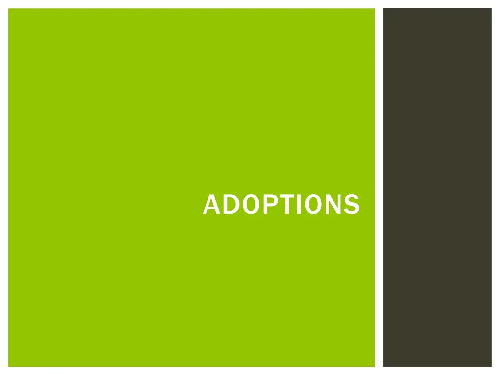 adoptions