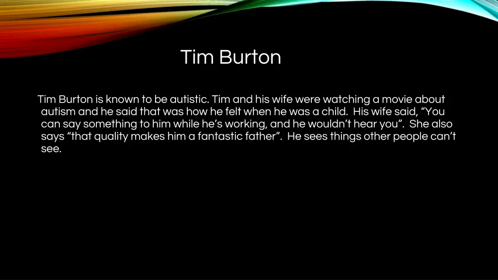 tim burton