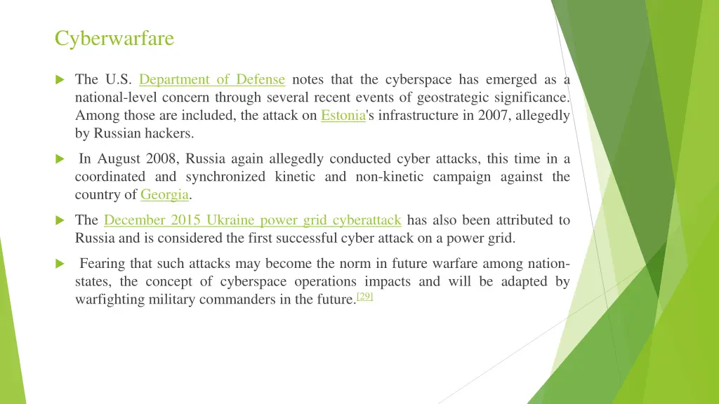 cyberwarfare