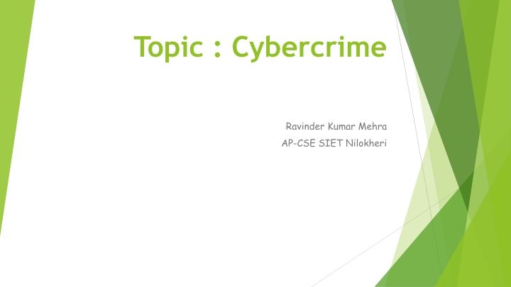 topic cybercrime
