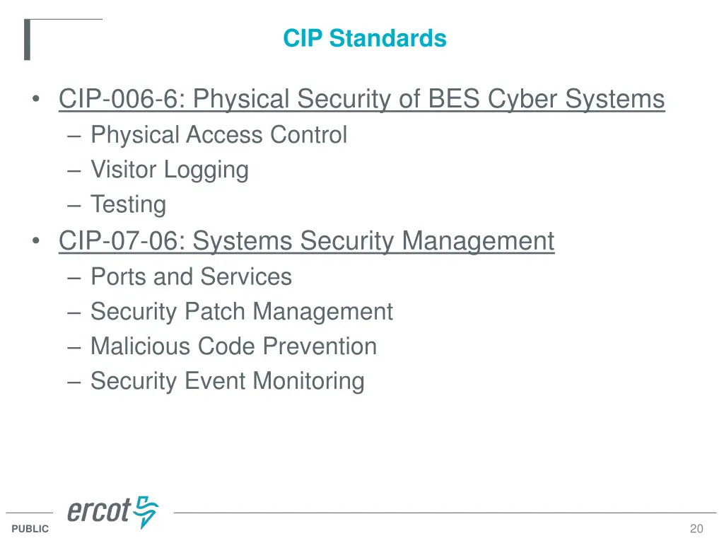 cip standards 1