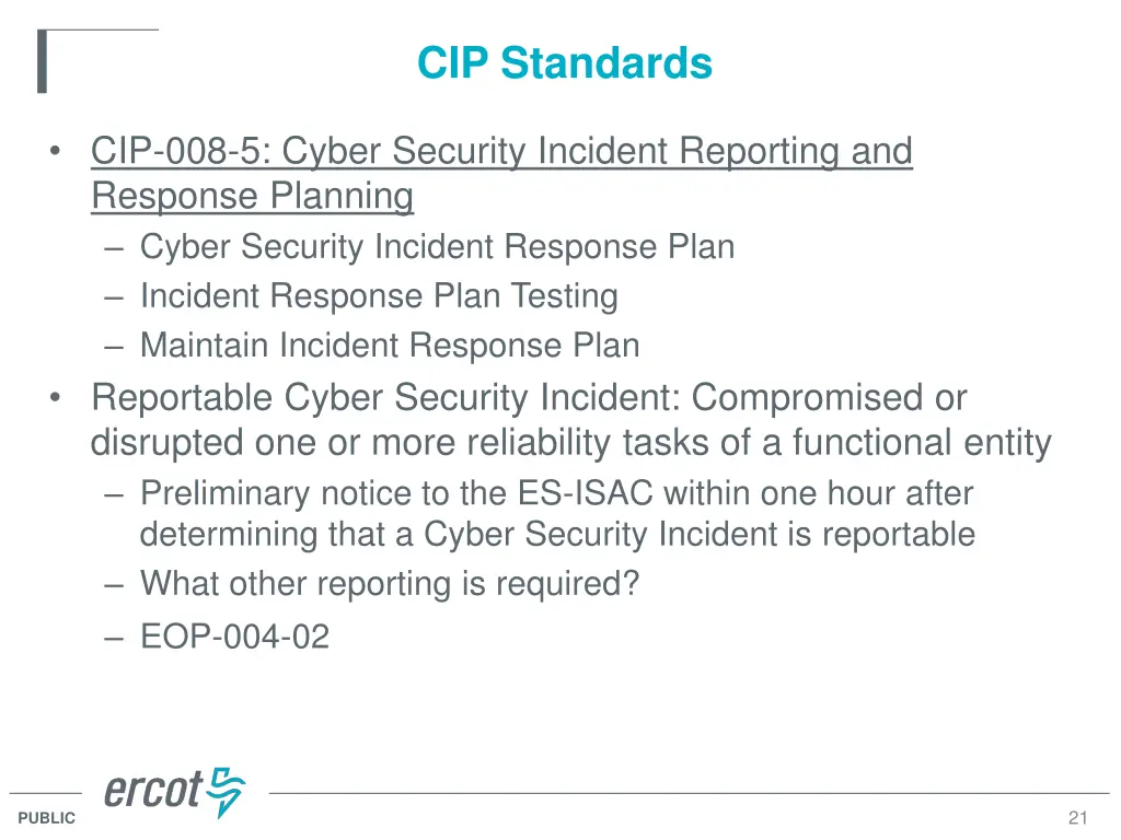 cip standards 2