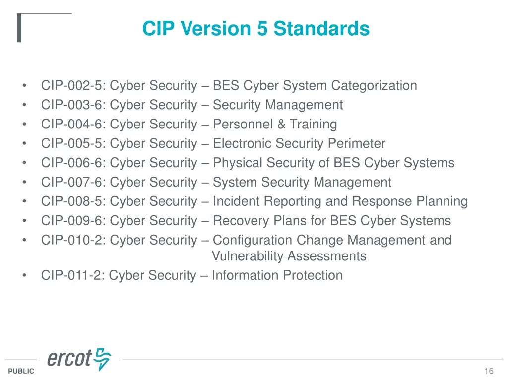 cip version 5 standards