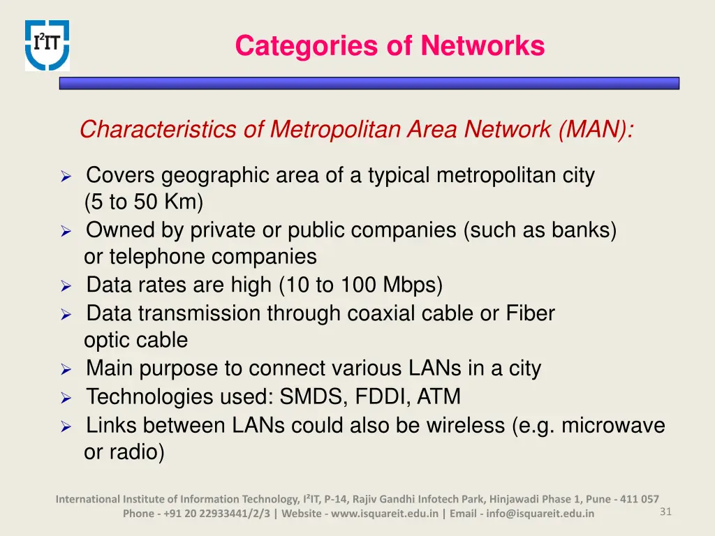 categories of networks 3
