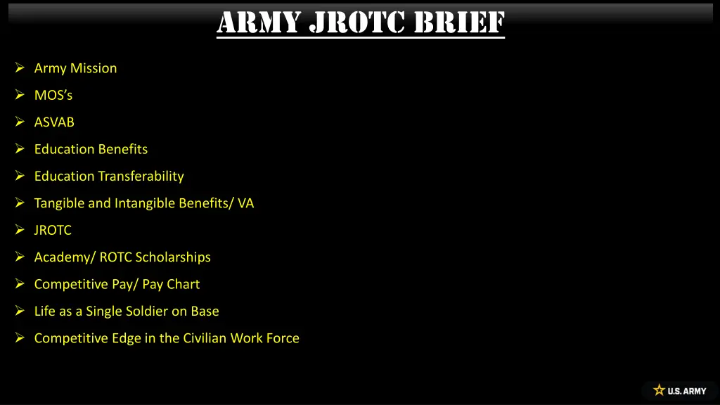 army jrotc brief 1