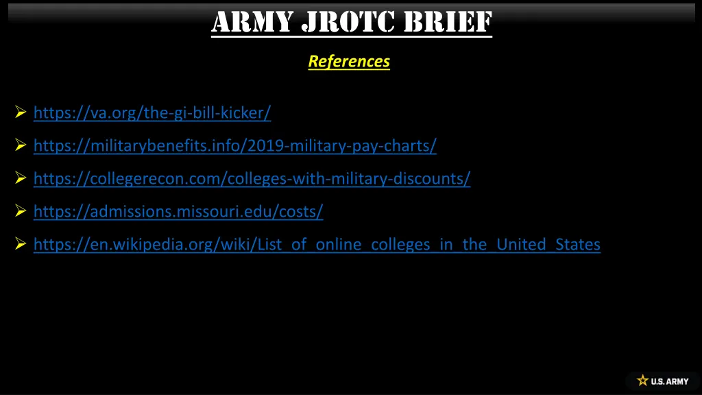 army jrotc brief 12